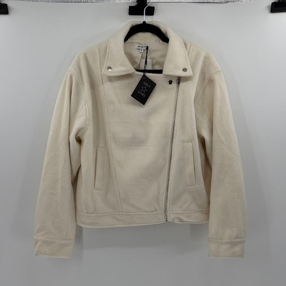 Area Stars Aurora Bomber Jacket - Cream - Large - New with tags